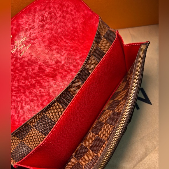 Louis Vuitton — Damier Ebene Emilie Wallet ❣️ AUTHENTIC/EUC✨ - Picture 6 of 16